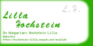 lilla hochstein business card